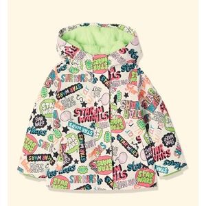 Amazon Essentials Star Wars Girls Small 6-7 years Warm Puffer Coat NWT